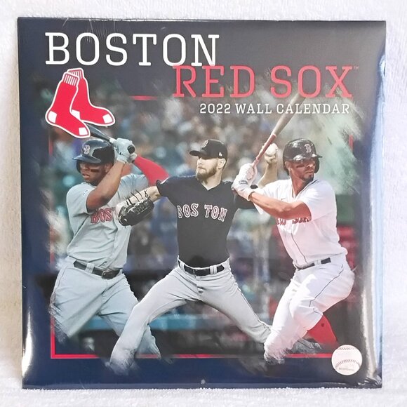 Sealed 2022 Full 12"x12"12 Month MLB Boston Red Sox Wall Calendar BNIP!! - Picture 1 of 2